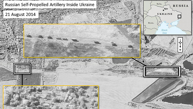 NATO-Fotos sollen russische Panzer zeigen