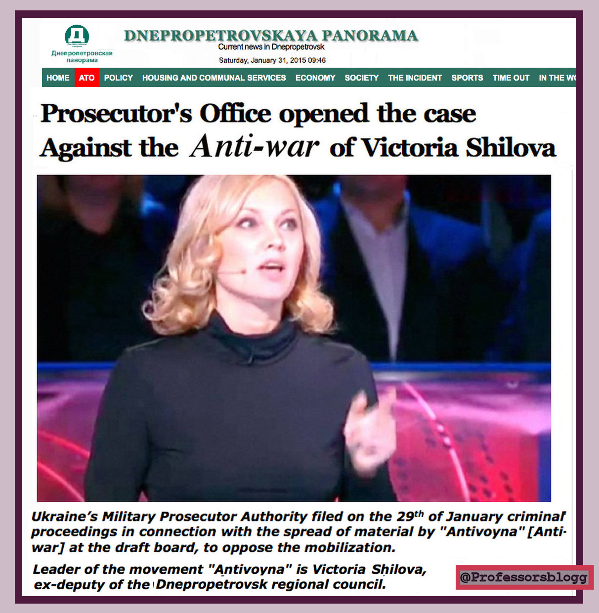 Viktoria Shilova - The Professors' Blog